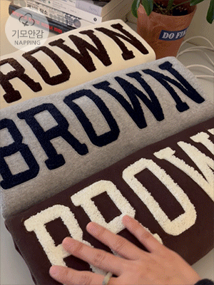 아논 레터링 하이넥 맨투맨 [기모]