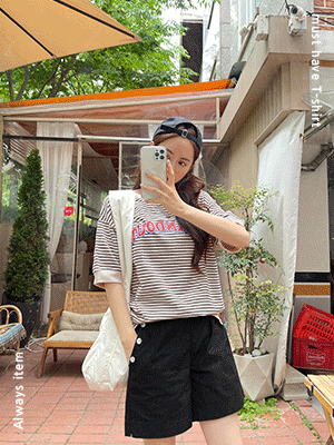 아웃 레터링 단가라 맨투맨