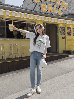 캘리포니아 집업 카라 맨투맨