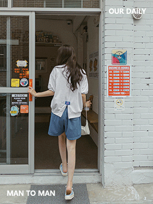 스타일 패치 트임 맨투맨