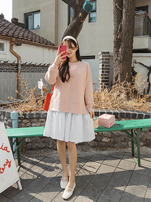 보울 데일리 슬릿 맨투맨