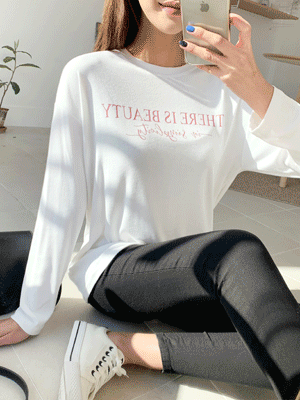 리븐 레터링 티셔츠