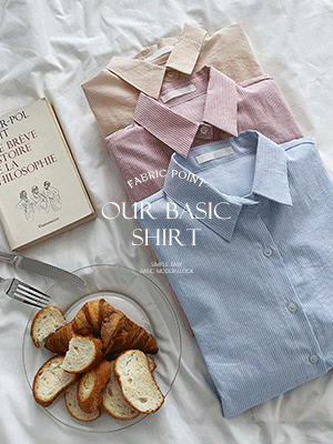 플리 스트라이프 셔츠