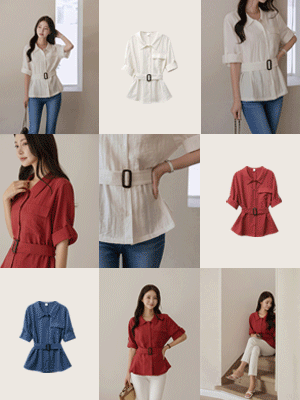 [벨트set] 히른 포켓 린넨 셔츠