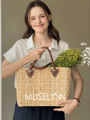 [뮤즈린] 티린 반오픈 스트라이프 린넨 셔츠