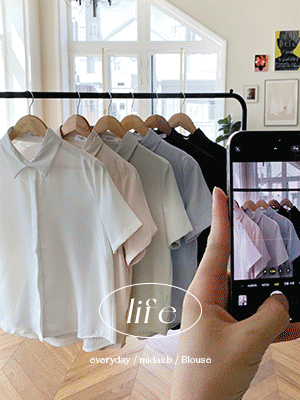 LIFE 링클프리 히든 반팔 셔츠