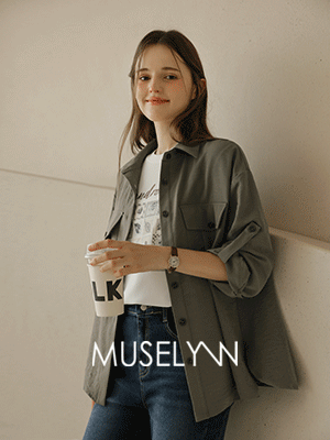 [뮤즈린] [롤업] 카이 포켓 데일리 셔츠 자켓