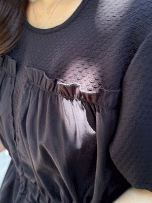 라나 스트링 블라우스