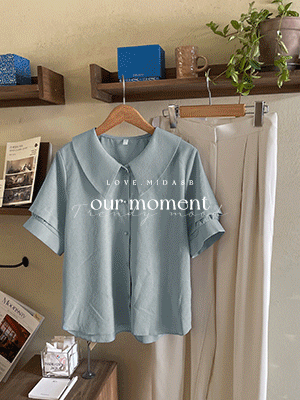 다이프 이중소매 블라우스