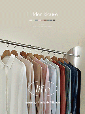 LIFE 링클프리 히든 블라우스