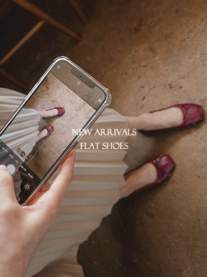 미호 리본 플랫슈즈