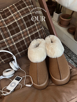 포근포근 통굽 어그슈즈 (4cm)