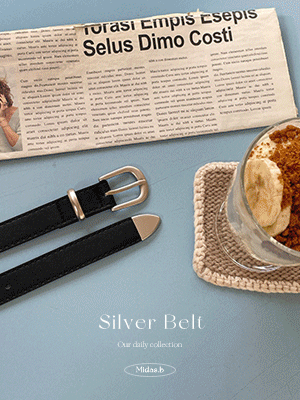 자닌 데일리 실버 벨트