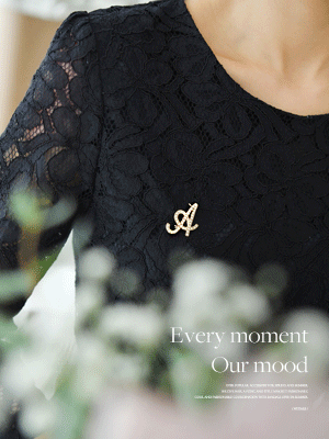 두엘 에이 진주 브로치