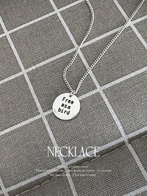 르젠 레터링 팬던트 네크리스