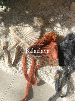 우다 방울 니트 보닛햇