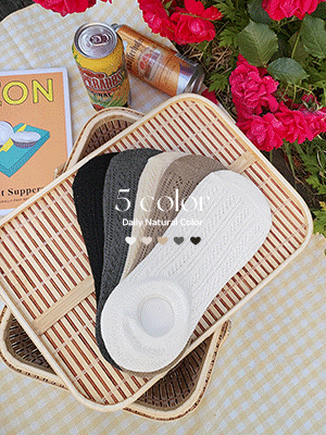 산뜻한 레이스 덧신